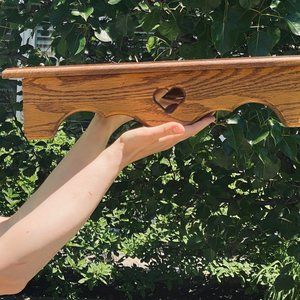 Country Chic Decor - Corner Heart Shelf